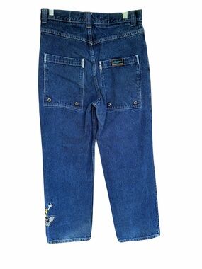 Vintage Y2K Paco Sport Baggy Embroidered Jeans Boys 16